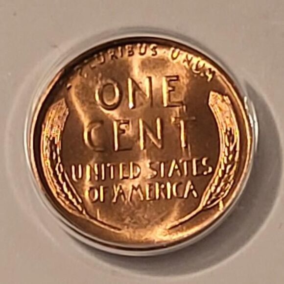 1955 S Lincoln Wheat Cent BIE Variety MS65 RED ANACS - Picture 4 of 4
